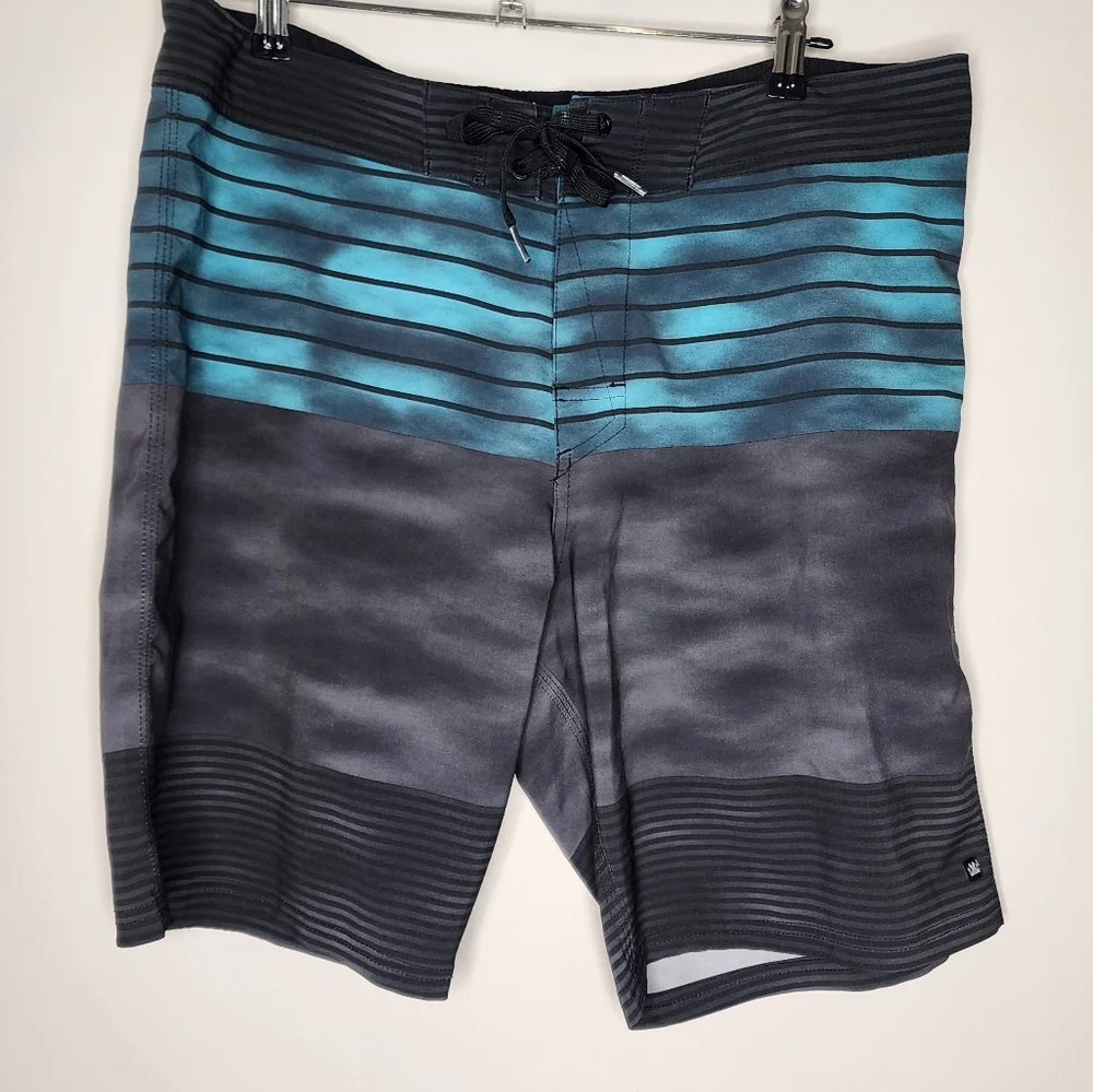 Micros Ares Tie Dye 4 Way Stretch Boardshorts with Comfort‎ Fly for Men 34